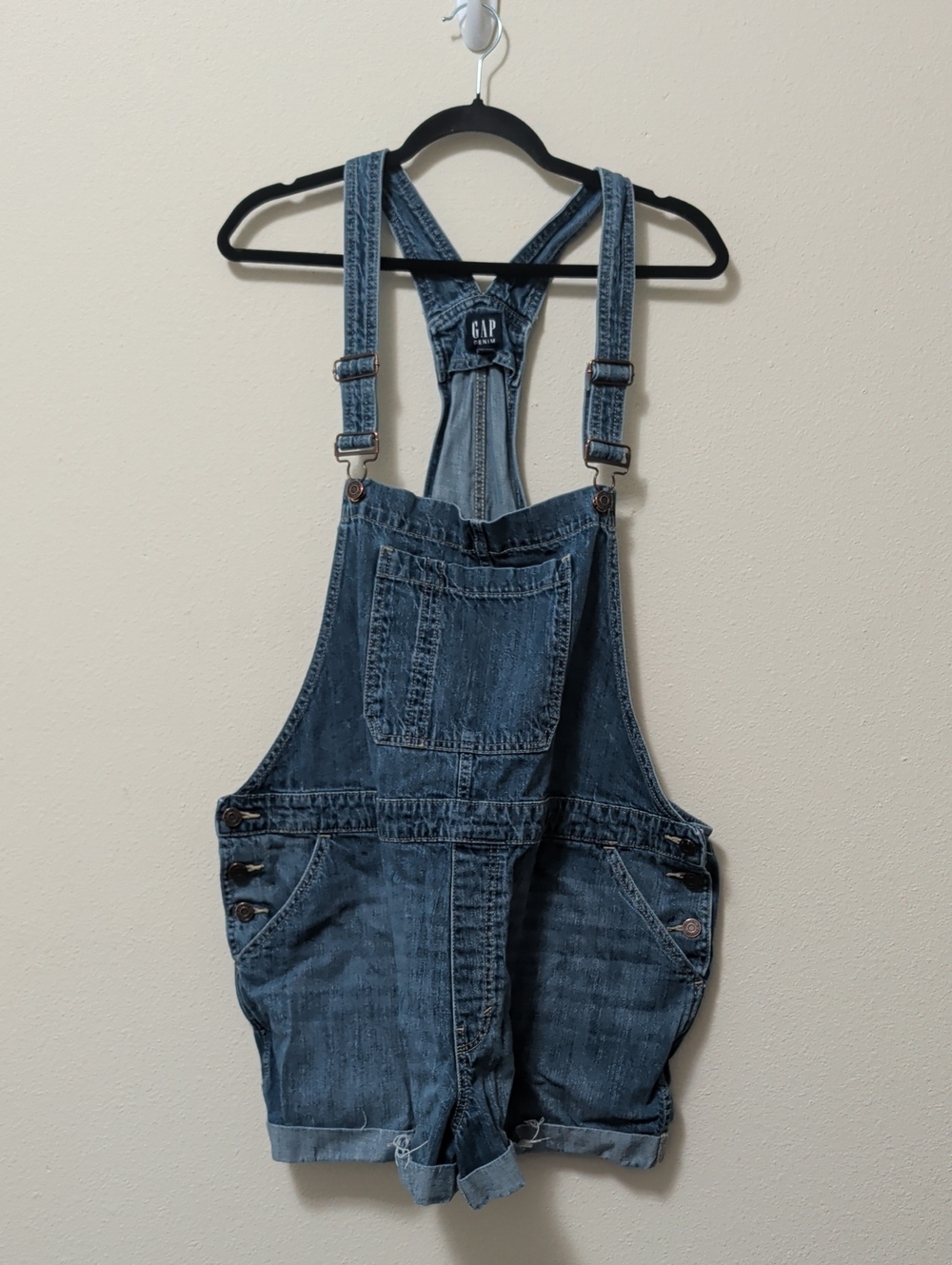 GAP Blue Denim Short Overalls